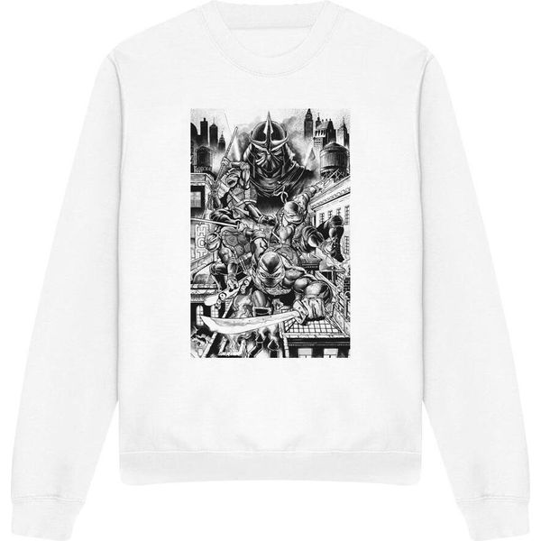 Teenage Mutant Ninja Turtles - Felpa "Take Down Shredder"" Per Bambini/Ragazzi Unisex TV12757 (Xl) (Weiß)"-image