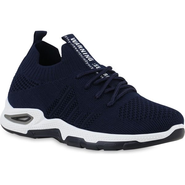 Van Hill Scarpe Da Corsa Da Donna Scarpe Sportive Scarpe Con Suola Profilata In Maglia 841672, Colore: Blu Scuro, Taglia: 36-image