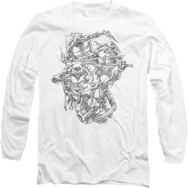 Teenage Mutant Ninja Turtles - Maglietta "Shinobis"" Per Uomo/Donna Unisex TV10647 (L) (Bianco)"-image