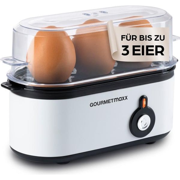 Cuociuova Di Design Gourmetmaxx Per 3 Uova Con Misurino E Foratore Per Uova - Compatto-image