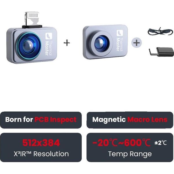Termocamera, Risoluzione 256 X 192, Intervallo Di Temperatura Da -20 A 600 °C, P2P-IOS-image