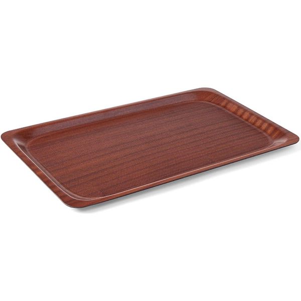 Vassoio Da Portata Hendi In Legno, Rettangolare, Mogano, 430X610 Mm-image