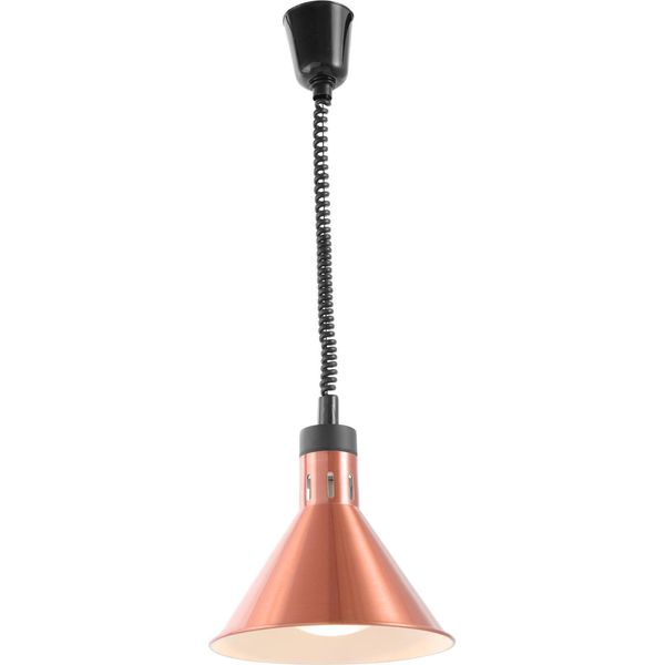 Hendi Lampada Termica Regolabile In Altezza, Conica, Rame, 230V/250W, ⌀275X(H)250Mm-image
