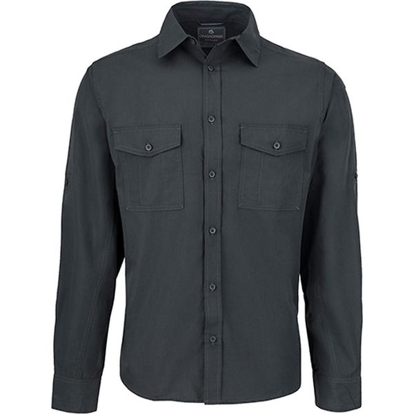 Craghoppers Expert CES001 | Expert Kiwi Camicia A Maniche Lunghe - Colore: Grigio Carbone - Taglia: M-image