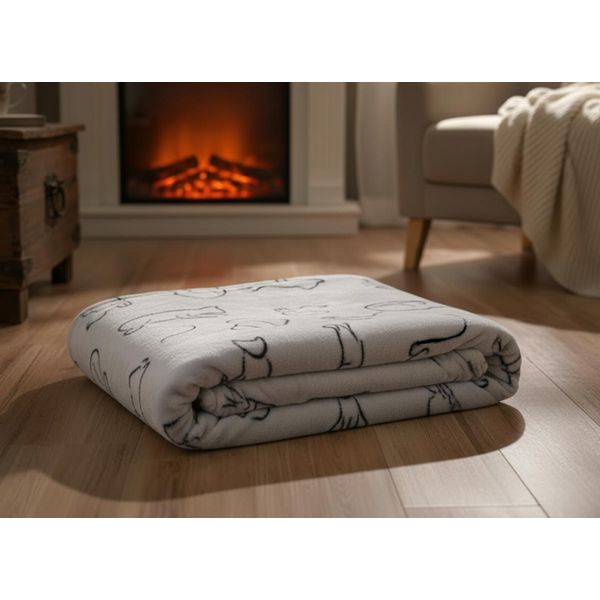Coperta In Microfibra Kittens Grigio 150X200 Cm-image