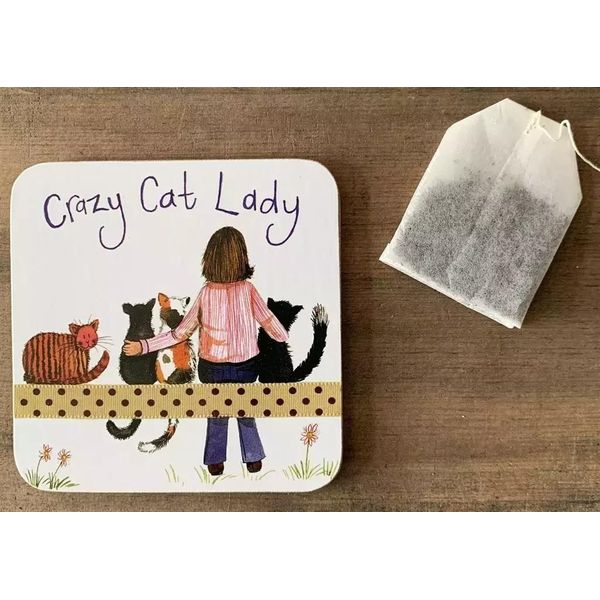 Tappetino Per Tazza C153 Crazy Cat Lady Kociara-image