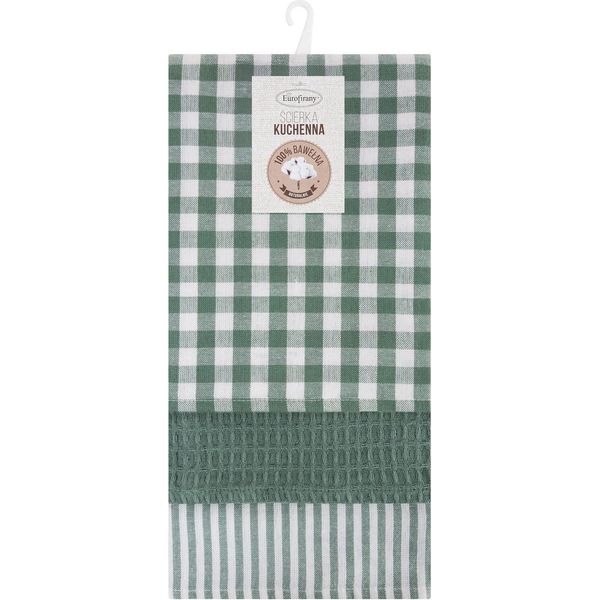 Panni Eurofirany, 50 X 70 Cm, Verde Set Di 3 Panni In Cotone-image