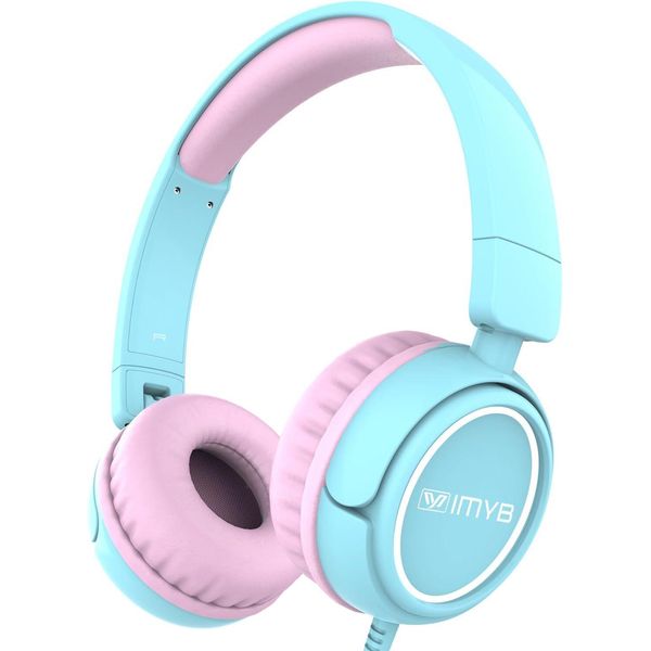 Cuffie Per Bambini Con Cavo, Pieghevoli, Suono Stereo, Limitazione Sicura Del Volume, Jack Da 3,5 Mm, Cuffie Per Bambini Per Scuola, Ragazzo, Ragazza, Tablet, Pc-image