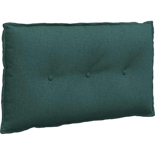 Vidaxl Cuscino Per Lo Schienale Verde Scuro 80 X 19 X 50 Cm Tessuto-image