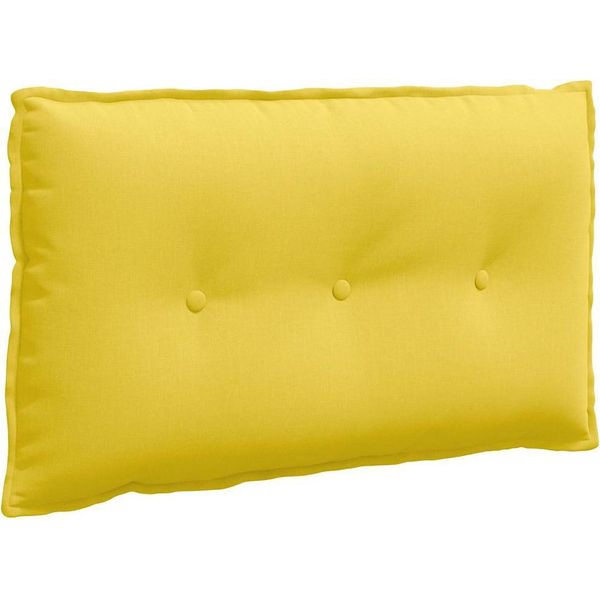 Vidaxl Cuscino Per Lo Schienale Giallo Chiaro 80 X 19 X 50 Cm Tessuto-image