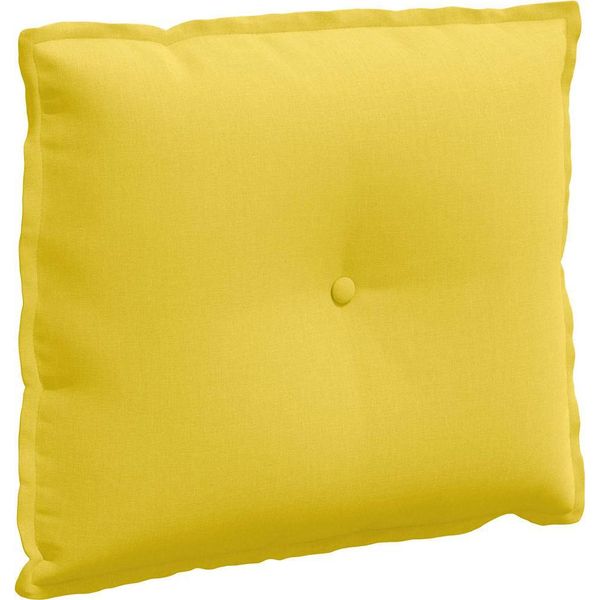 Vidaxl Cuscino Per Lo Schienale Giallo Chiaro 60 X 19 X 50 Cm Tessuto-image