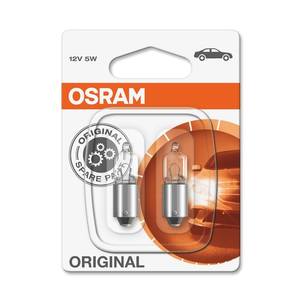 Osram Original Miniwatt Ba9S 12 V/5 W (Confezione Blister Da 2)-image