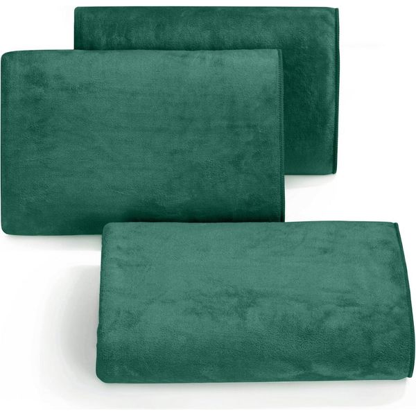 Asciugamano Ad Asciugatura Rapida Amy 70X140 20 Verde Scuro 380 G/M2 Eurofirany-image