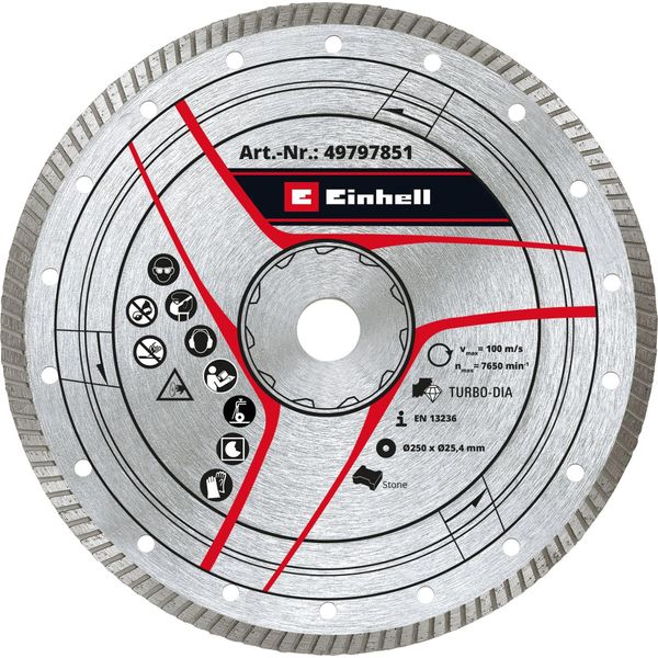Accessori Per Macchine Da Taglio Einhell Dia-Cut. 250X25,4Mm Tur.-image
