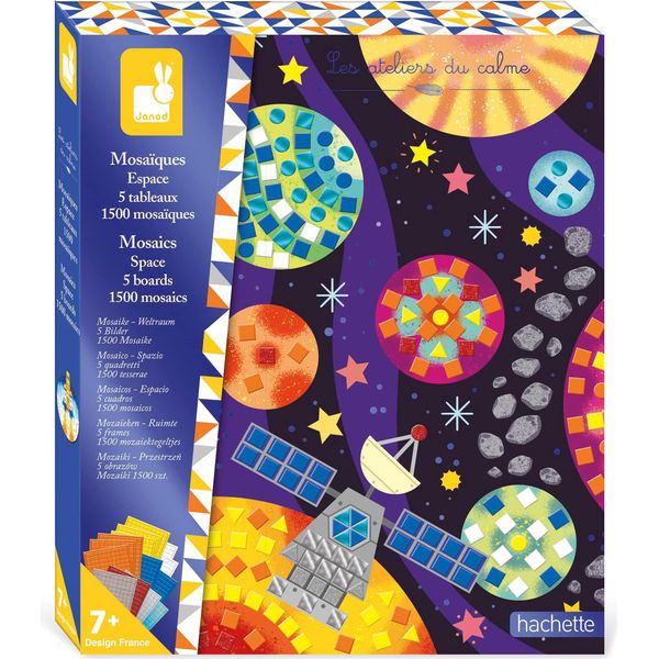 Janod Mosaico Set Artigianale Spazio - Giocattoli Creativi Per Bambini-image