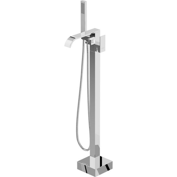 Mexen Lava Batteria Da Bagno Freestanding, Cromo - 752433-00-image