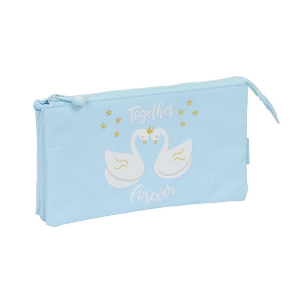 Glow Lab Cisnes Custodia Tripla Multiuso Azzurro 22 X 12 X 3 Cm-image