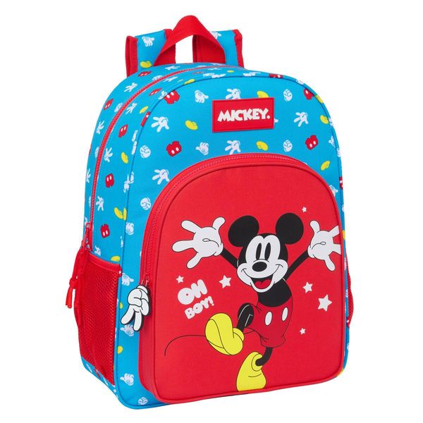 Zaino Scuola Mickey Mouse Clubhouse Fantastic Azzurro Rosso 33 X 42 X 14 Cm-image