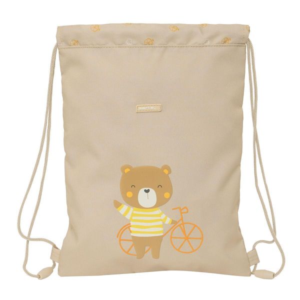 Zaino Con Cinghie Safta Osito Beige 26 X 34 X 1 Cm-image