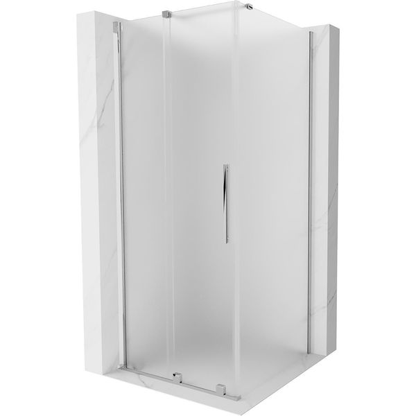 Mexen Velar Cabina Doccia Scorrevole 90 X 90 Cm, Smerigliato, Cromo - 871-090-090-31-01-image