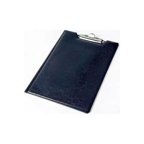 Cartella A Clip In Vinile A4 Blu Navy-image