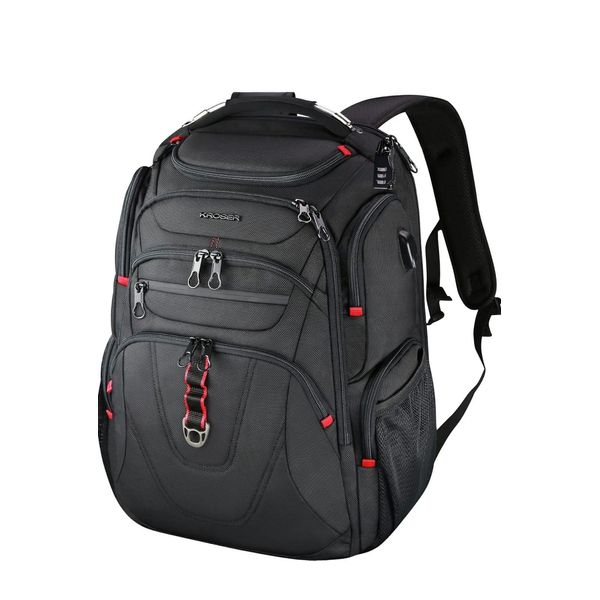 Zaino Per Computer Portatile Da 17,3 Pollici E Zaino Da Viaggio, Bagaglio A Mano, Impermeabile Con Protezione Rfid-image