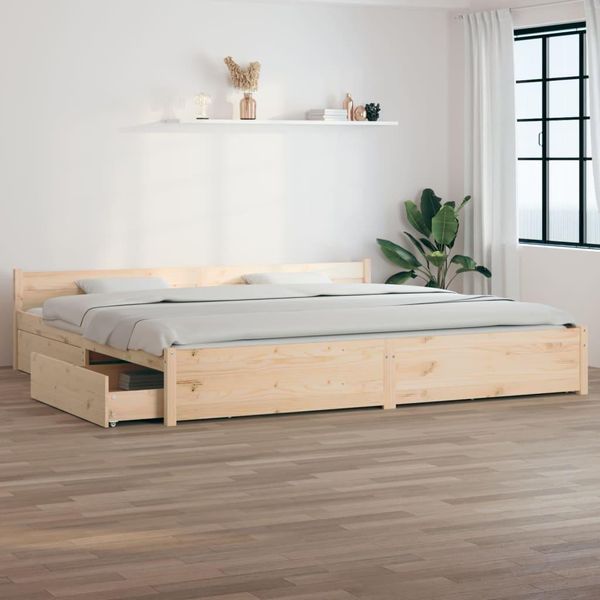 The Living Store Letto Con Cassetti 200X200 Cm-image