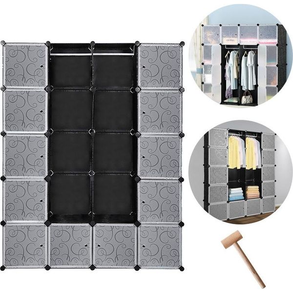 Tolletour Sistema Di Scaffalature Per Armadi Creatività Armadio Stoccaggio Fai Da Te Bagno Scaffale Scaffale 20 Cubi-image