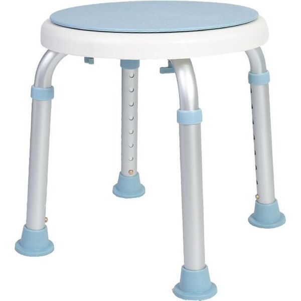 Jiubiaz Sgabello Da Doccia Sgabello Da Bagno Girevole A 360° 136 Kg - Sedia Da Doccia Ausilio Per Doccia Sedile Da Bagno Sedile Da Bagno Regolabile In Altezza-image