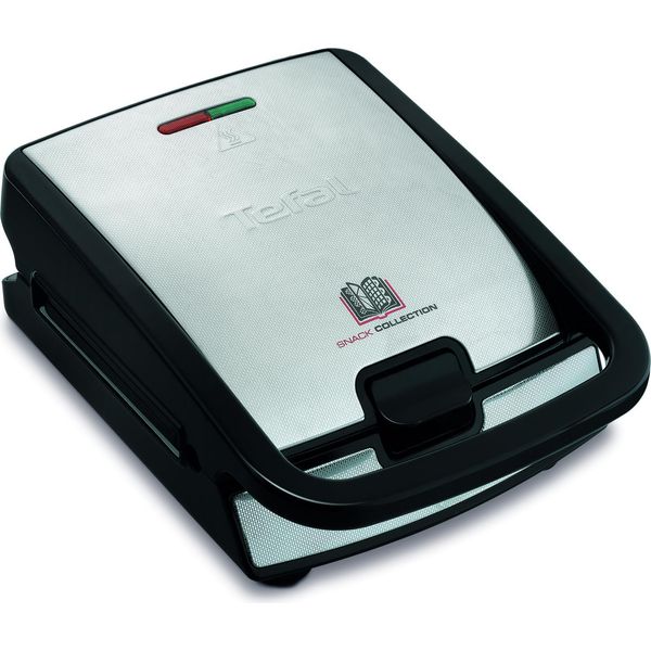 Tefal Sw 852D Snack Collection, Piastra Per Panini E Cialde, Argento-image