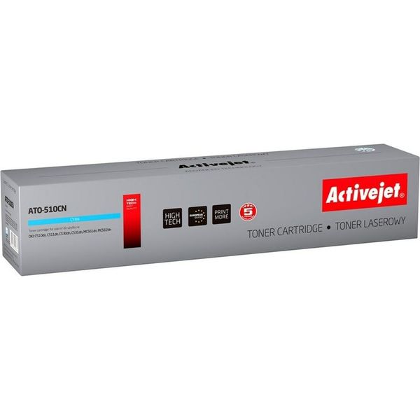 Activejet ATO-510CN Toner (Replacement Oki 44469724; Supreme; 5000 Pages; Cyan)-image