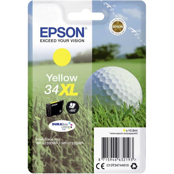 Epson 34XL - 10,8 Ml - Xl - Giallo - Originale - Confezione In Blister-image