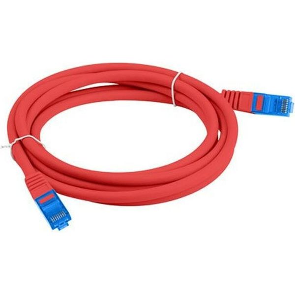 Lanberg PCF6A-10CC-0100-R Cavo Di Rete Rosso 1 M Cat6A S/Ftp (S-STP) (PCF6A-10CC-0100-R)-image