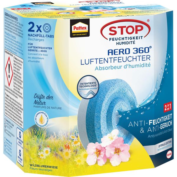 Pattex Ahawm Deumidificatore Ricarica Tabs Aero 360 2X450G Prato-image