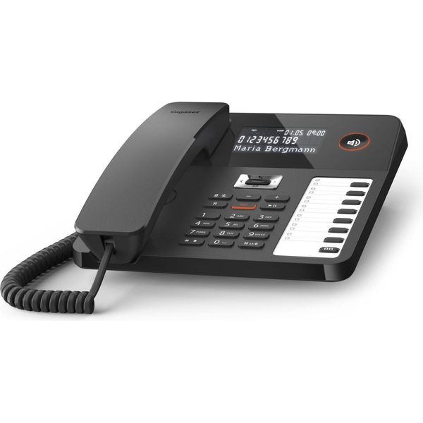 Gigaset Desk 800A - Telefono Dect - Cornetta Con Filo - 200 Voci - Nero (S30350-H225-B101)-image
