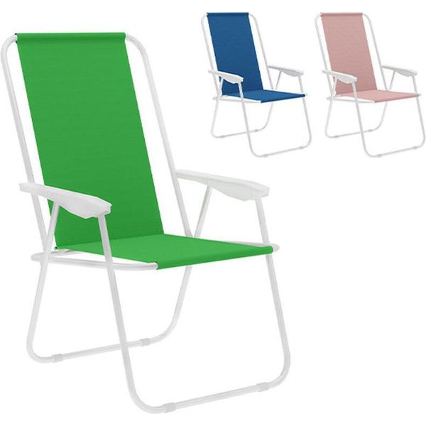 Marbueno Sedia Pieghevole In Acciaio Assortita Per Spiaggia E Piscina 59X51X83 Cm 10170-image