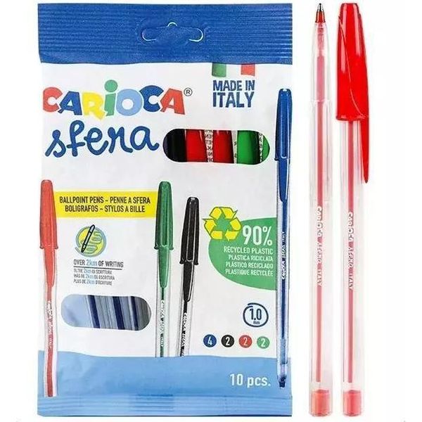 Sfera Penna 10 Colori Carioca-image