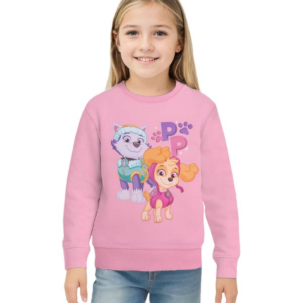 Felpa Paw Patrol Per Bambine - Top Per Bambini Rosa 98-104-image