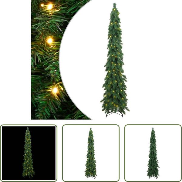 The Living Store Albero Di Natale Artificiale Con Illuminazione 130 Led 210 Cm-image