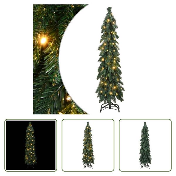 The Living Store Albero Di Natale Artificiale Con Illuminazione 60 Led 120 Cm-image