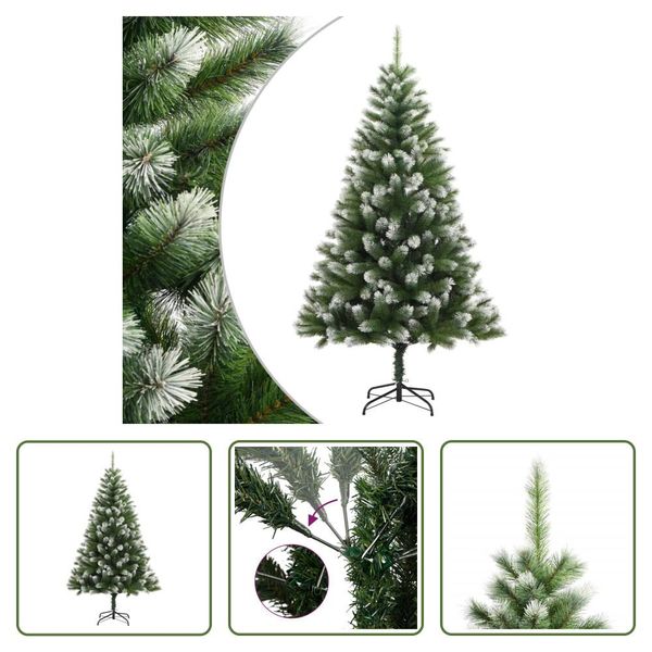 The Living Store Albero Di Natale Artificiale Pieghevole Innevato 180 Cm-image