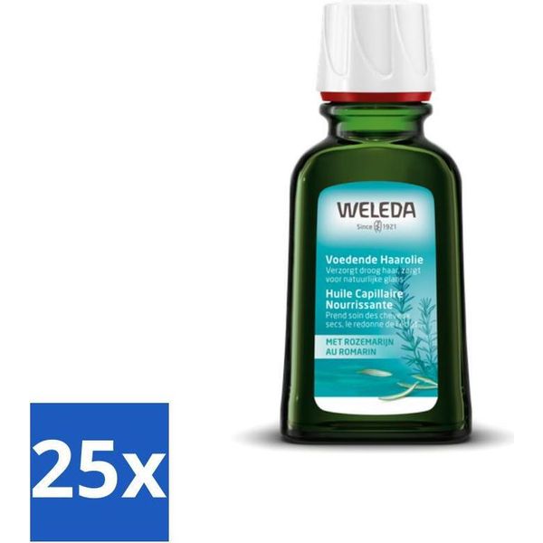 Weleda - Olio Nutriente Per Capelli - Rosmarino - 50 Ml - Confezione Risparmio - 25 Pezzi-image