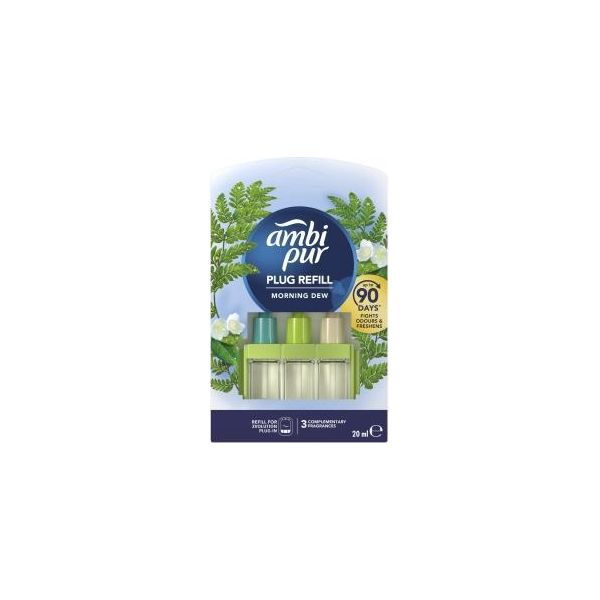 Ambi Pur Deodorante Elettrico 20Ml Morning Dew - Cartuccia Di Ricarica-image