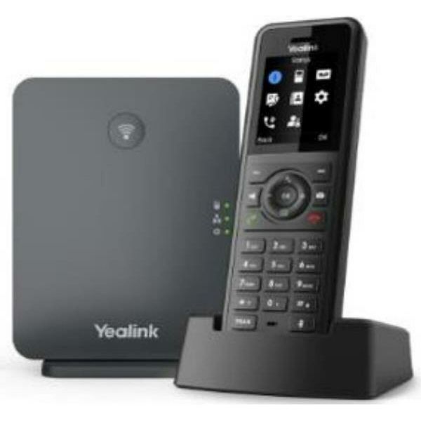 Yealink W77P, Telefono Ip, Nero, Cornetta Wireless, Da Tavolo/A Parete, Resistente Alla Polvere, Resistente Ai Graffi, Resistente Agli Urti, Resistente Agli Spruzzi, IP54-image