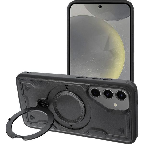 Avizar, Cover Magsafe Google Pixel 9A Antiurto Con Supporto Ad Anello, Nero-image