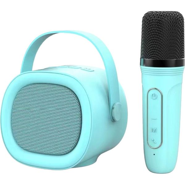 Inf Altoparlante Karaoke Portatile Bluetooth 5.3 Con Microfono Wireless, Hifi Blu-image