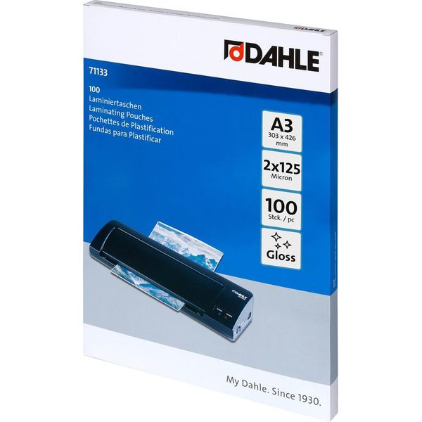 Dahle 73-71133-20971 100 Dahle Laminierfolien GläNzend FüR A3 125 Micron-image