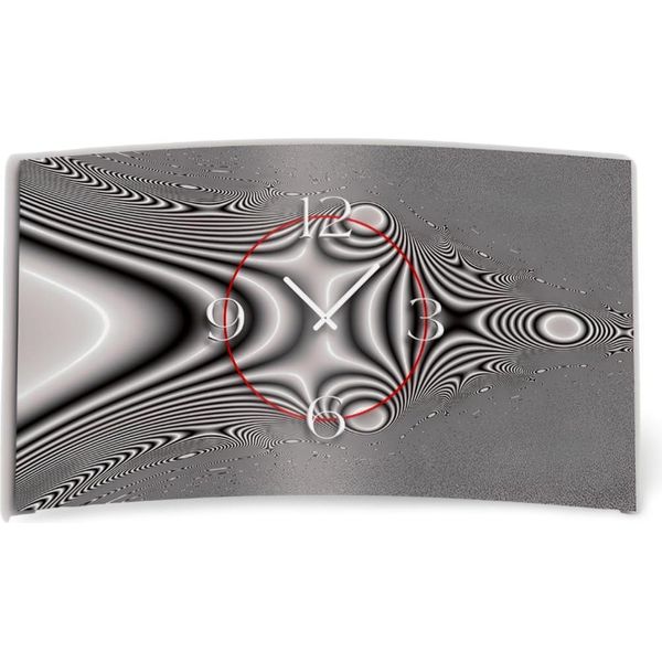 Orologio Da Parete Di Design Grigio Psychodelic Orologio Da Parete Moderno Di Design Silenzioso Senza Ticchettio Dixtime 3D-0210-image