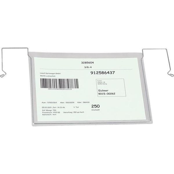 Eichner Tasca Appendiabiti In Filo Metallico A4 Orizzontale Senza Aletta 10 Pz-image