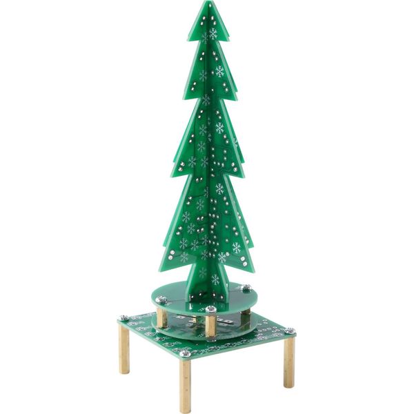Albero Di Natale Elettronico, Albero Di Natale Rotante, Kit Albero Elettronico Fai Da Te, Albero Di Natale A Led A Colori, Kit Di Montaggio Albero Musicale, Albero Musicale A Led Rotante-image